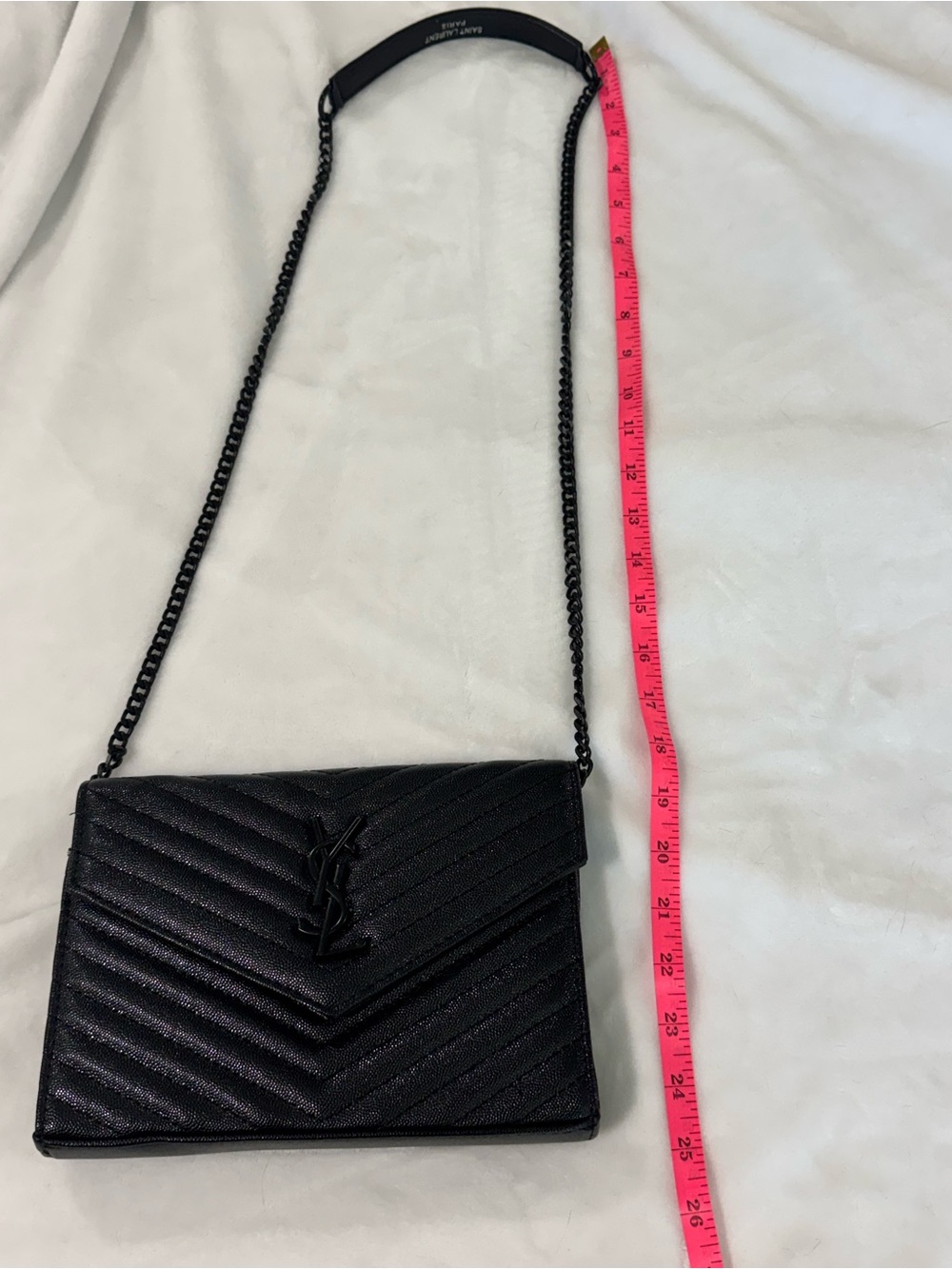YSL black clutch crossbody bag purse - Picture 10 of 10